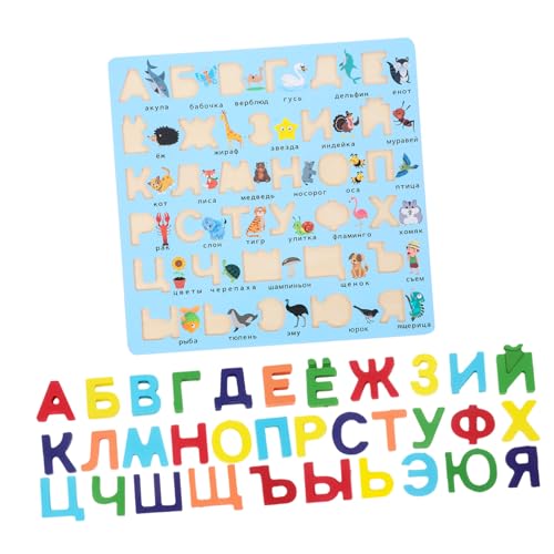 minkissy Montessori Lernspielzeug Holz Russisches Alphabet Puzzle für Ab Monaten Großes Blaues Buchstabenspiel Beobachtung Denkvermögen und Hand Auge koordination Lernspielzeug für minkissy Montessori Lernspielzeug Holz Russisches Alphabet Puzzle für Ab Monaten Großes Blaues Buchstabenspiel Beobachtung Denkvermögen und Hand Auge koordination Lernspielzeug für von minkissy