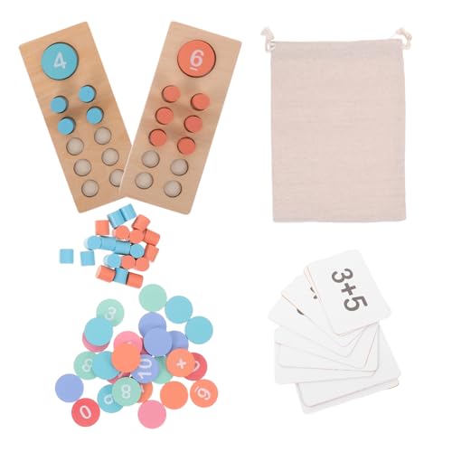 minkissy Montessori Zählspielzeug für Holz Mathematikspiel mit Bunten Perlen Interaktives Lernspielzeug Addition und Subtraktion für Vorschule und Homeschooling minkissy Montessori Zählspielzeug für Holz Mathematikspiel mit Bunten Perlen Interaktives Lernspielzeug Addition und Subtraktion für Vorschule und Homeschooling von minkissy