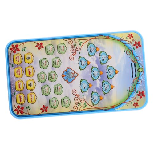 minkissy Multifunktionales Arabisches Lerntablet Blau Lernspielzeug Frühe Bildung mit Elektronischem Lesepad für Vorschule Jungen Mädchen von minkissy