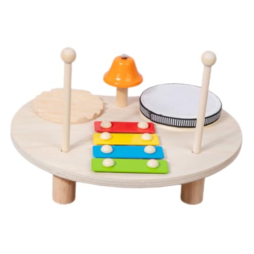 minkissy Multifunktionales Schlaginstrument Set aus Holz Pädagogisches Musikinstrument für Kleinkinder Fördert Musikverständnis und Hand Augen Koordination als Spieltisch minkissy Multifunktionales Schlaginstrument Set aus Holz Pädagogisches Musikinstrument für Kleinkinder Fördert Musikverständnis und Hand Augen Koordination als Spieltisch von minkissy