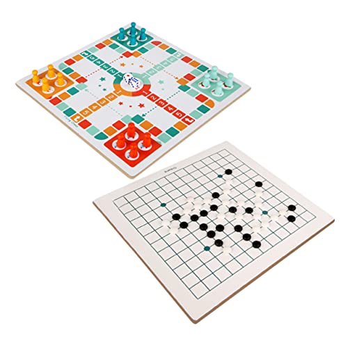 minkissy Multifunktionales Spielbrett Flying Chess und Fünf in Einer Reihe Familien Interaktives Lernspielzeug für Eltern Reise Brettspiel von minkissy