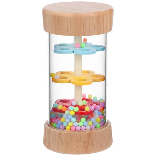 minkissy Musikalisches Regenmacher Spielzeug für Kleinkinder Kognitives Holzspielzeug Regengeräusch Generator Sensorische Entwicklung Montessori von minkissy