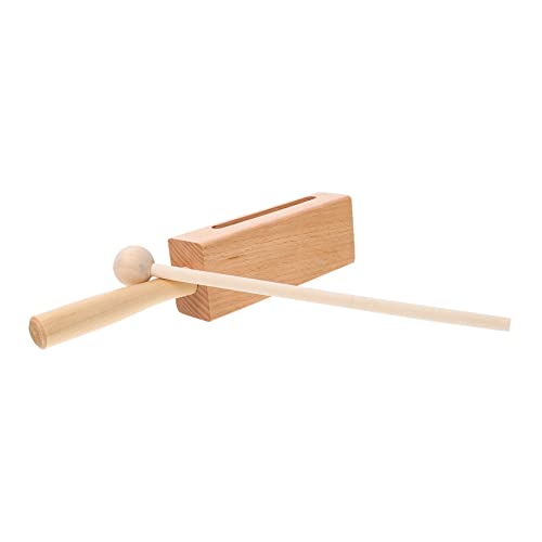 minkissy Musikinstrument Holzblock mit Schlegel Einfaches Percussion Instrument für Fördert die Sinneserfahrung Musikalische Lernen für Kleine Hände und Sicheres minkissy Musikinstrument Holzblock mit Schlegel Einfaches Percussion Instrument für Fördert die Sinneserfahrung Musikalische Lernen für Kleine Hände und Sicheres von minkissy