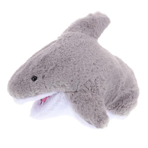 minkissy Niedliche Haifigur Handpuppe aus Weichem Plüsch mit Beweglichem Mund für Interaktives Geschichtenerzählen Wiederverwendbare Tier Handpuppe für Kreatives für Jungen und Mädchen von minkissy