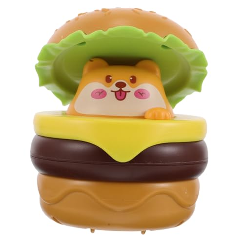 minkissy Niedliches Burger Spielzeugauto mit Trägheits Pressmechanismus Cartoon Design Sicher für Kleinkinder als für Kinderpartys und Feiertage Tolles Corgi von minkissy