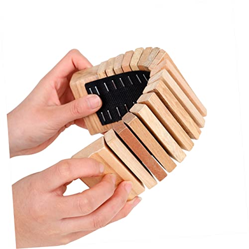 minkissy Orff Schlangenzahn Holzmusikinstrument für Pädagogisches Schlaginstrument Spielerisches Musiklernspielzeug für Vorschulkinder Sicheres Farbenfrohes Holzspielzeug zur Musikalischen von minkissy