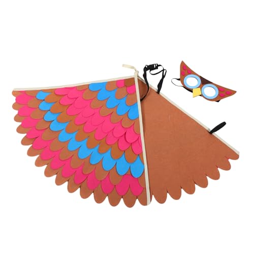 minkissy Owl geflügeltem Umhang Vogelflügelkostüm Feenflügel Tierkostüm verkleiden Eulenkostüm Eulen-Cosplay Vogel-Cosplay-Flügel Kostüm für Rollenspiele Chemiefaserfilz minkissy Owl geflügeltem Umhang Vogelflügelkostüm Feenflügel Tierkostüm verkleiden Eulenkostüm Eulen-Cosplay Vogel-Cosplay-Flügel Kostüm für Rollenspiele Chemiefaserfilz von minkissy