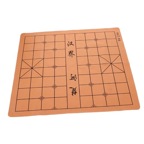 minkissy PU Schachbrett Faltbar Doppelseitig für Xiangqi und Weiqi Verschleißfestes Chinesisches Reiseschachspiel Weiqi für Schüler und Erwachsene Faltbare Spielmatte von minkissy