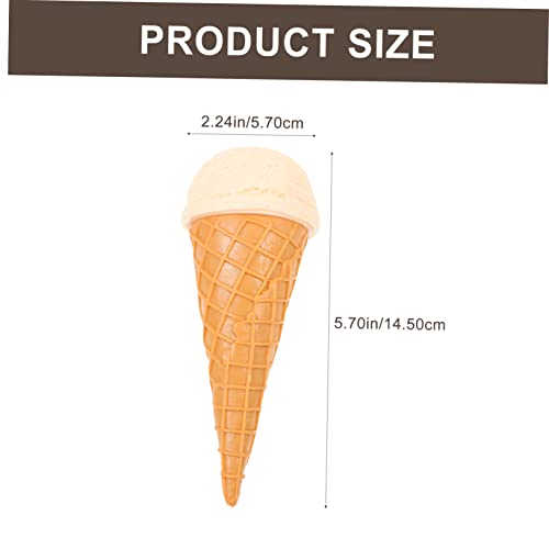 minkissy PVC Eistüte Modell Eiscreme Figurine Fotorequisite Dekoration für Laden und Party Realistisch und Langlebig Lebensmittelecht Sicher für Familien von minkissy