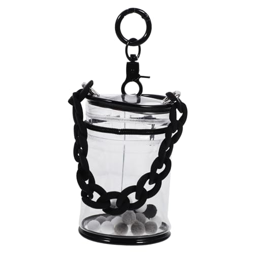 minkissy PVC Transparente Puppentasche Multifunktionale Aufbewahrungstasche aus Strapazierfähigem PVC Staubschutz Doll Carrier Case mit Reißverschluss Praktische Tragetasche für Puppen und von minkissy
