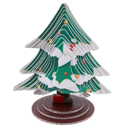 minkissy Papier Puzzle Weihnachtsbaum DIY Modell Bausatz Einzigartiges Weihnachtsbaum zum Zusammenbauen Leichtes Sicheres Bastelset als für Familie von minkissy