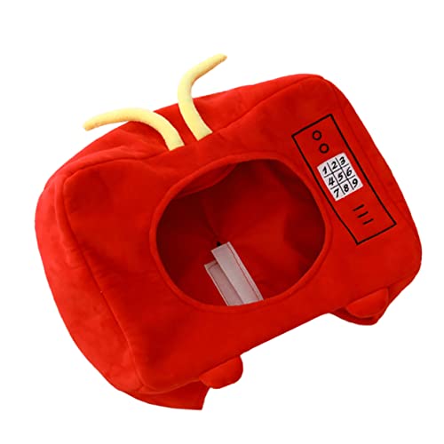 minkissy Partyhut Fernseher Form Rotes Kostüm Zubehör Lustiger Karneval Kopfschmuck Weicher Kopfputz Für Geburtstagsfeier Halloween Bühnenauftritt minkissy Partyhut Fernseher Form Rotes Kostüm Zubehör Lustiger Karneval Kopfschmuck Weicher Kopfputz Für Geburtstagsfeier Halloween Bühnenauftritt von minkissy
