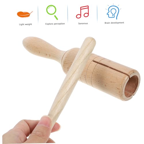 minkissy Percussioninstrument Holzspielzeug Kindgerecht Glatte Oberfläche Fördert Frühkindliche Entwicklung Kompakt und Platzsparend Musikalisches Lernspielzeug für Visuelle und Auditive von minkissy