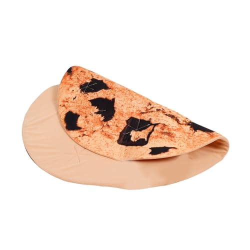 minkissy Performance-Kleidung Unisex Chip Cookie -Kostüm Cosplay-Kostüm für Erwachsene Familientreffen-Kostüm Kekskostüm Cookie -Kostüm Essen Kostüm Stoff Brown von minkissy
