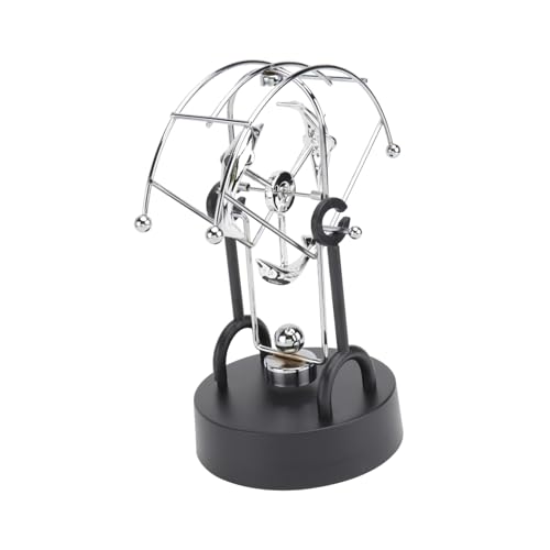 minkissy Perpetual Motion Desktop Ornament Silber Kinetisches Wissenschaftsspielzeug Bürodekoration Balancekunst für Haus Schule und Arbeitsplatz minkissy Perpetual Motion Desktop Ornament Silber Kinetisches Wissenschaftsspielzeug Bürodekoration Balancekunst für Haus Schule und Arbeitsplatz von minkissy