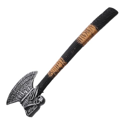 minkissy Piraten- - Gefälschtes Beil Halloween Halloween- -Halloween-Requisite Schaumstoff Halloween Axe Prop Gefälschte PVC Black von minkissy
