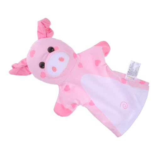 minkissy Plüsch Bauernhof Handpuppe Schwein Kuscheltier für Interaktive Handpuppen für Fantasievolles Rollenspiel und Erzählerisches Lernen Weiches Stofftier für Vorschule und Kleinkinder von minkissy
