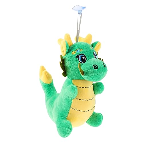 minkissy Plüsch Drache mit Saugnapf und Aufhängeband Chinesisches Neujahr Maskottchen Weiches Kuscheltier für Auto Zuhause und Partydekoration Glücksbringer von minkissy