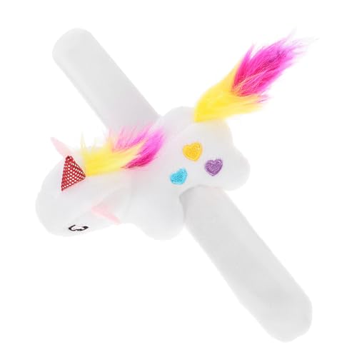 minkissy Plüsch Einhorn Slap Armband Kuschelfreund Weiches Stofftier Partygeschenk Strapazierfähig Kompakt Tragbar Jungen Mädchen Geburtstagsspielzeug von minkissy