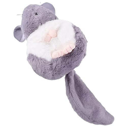 minkissy Plüsch Hamster Niedlicher Chinchilla Plüschdoll für Graues Kuscheltier Dekoration für Kinderzimmer und Feste von minkissy