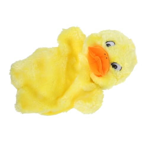 minkissy Plüsch Handpuppe Ente Weiches Kuscheltier für Handpuppe für Interaktives Geschichtenerzählen und Eltern Junge Mädchen Spiel Geeignet für Kindergarten und Party von minkissy