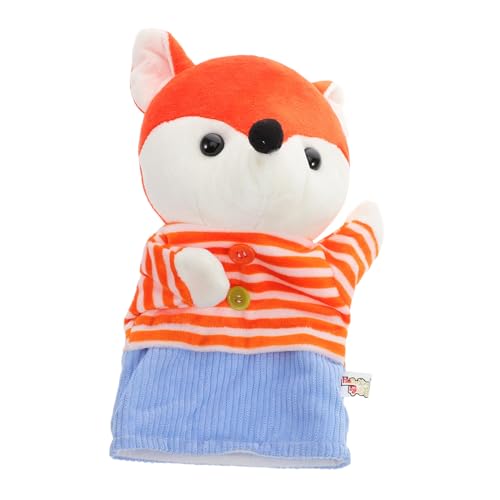 minkissy Kuschelige Fuchs-handpuppe Zum Geschichtenerzählen Und Rollenspiel Detailreiches Stofftier Für Junge Mädchen Pädagogisches Spielzeug Für Familieninteraktion von minkissy