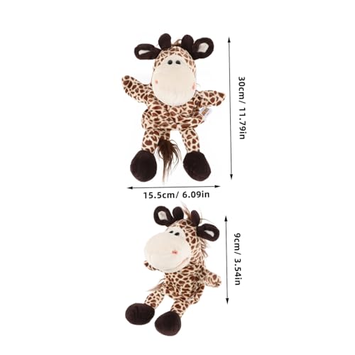 minkissy Plüsch Handpuppe Hirsch mit Beweglichem Mund Kuscheliges Stofftier für Interaktive Puppenspiele Storytelling und Sprachförderung Weiches Kuscheltier für Theater und Rollenspiele von minkissy