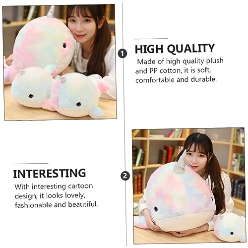minkissy Plüsch Narwal Kuscheltier Weiches Stofftier mit Niedlichem Cartoon Design Dekoratives Geeignet als für Junge Mädchen Schlafbegleiter und Wohnaccessoire minkissy Plüsch Narwal Kuscheltier Weiches Stofftier mit Niedlichem Cartoon Design Dekoratives Geeignet als für Junge Mädchen Schlafbegleiter und Wohnaccessoire von minkissy
