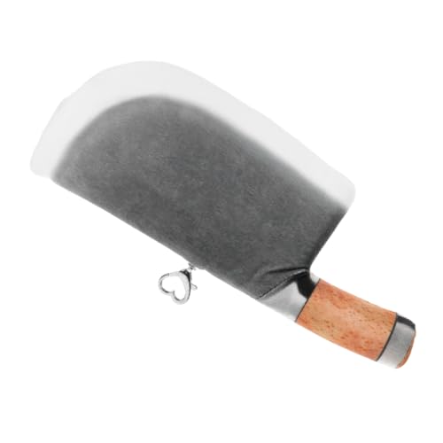 minkissy Plüsch Reise Tasche im Design Eines Küchenmessers für Frauen Make Up Schmuck und Handy Aufbewahrung Halloween für Partys und Rollenspiele von minkissy