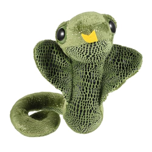 minkissy Plüsch Schlange Realistische Snake Plüschpuppe für Dekoration für Partys Halloween und Rollenspiele Jahr der Schlange Grünes Kuscheltier von minkissy