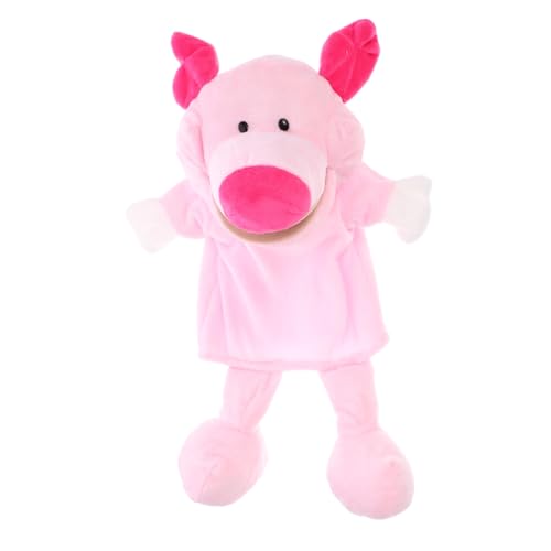 minkissy Plüsch Schwein Handpuppe für Interaktive Storytelling Handpuppe mit Weichem Material Niedliches Cartoon Tier für Rollenspiele und Pädagogisches von minkissy