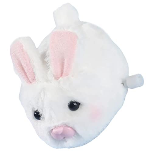 minkissy Plüsch Tier Aufziehspielzeug Niedliches Wind Up Kaninchen Dekoratives Plüschtier für Fördert Geschicklichkeit und Kreativität für Garten und von minkissy