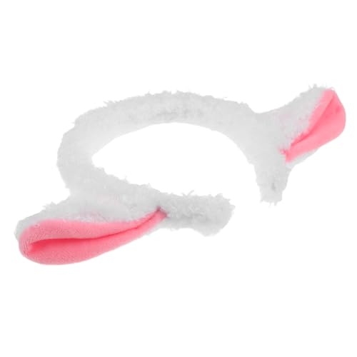 minkissy Plüsch-schafohren-stirnband, Süßes Lammohren-haarband, Tierkostüm-accessoire für Cosplay, Farmparty, Geburtstage, Weiß von minkissy