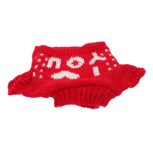 minkissy Plüschbär Pullover Kuscheltier Kleidung Outfit Weicher Strickpullover Rot Austauschbar Für Spielzeugbären Kuschelig Warm Spielzeugbekleidung von minkissy