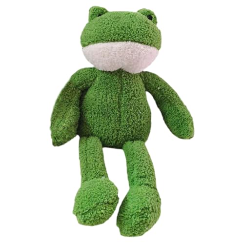 minkissy Plüschfrosch Kuscheltier Weiches Frosch Stofftier Dekoration Niedliches Cartoon Design Weiches Füllmaterial Robuste Verarbeitung Desktop Deko von minkissy