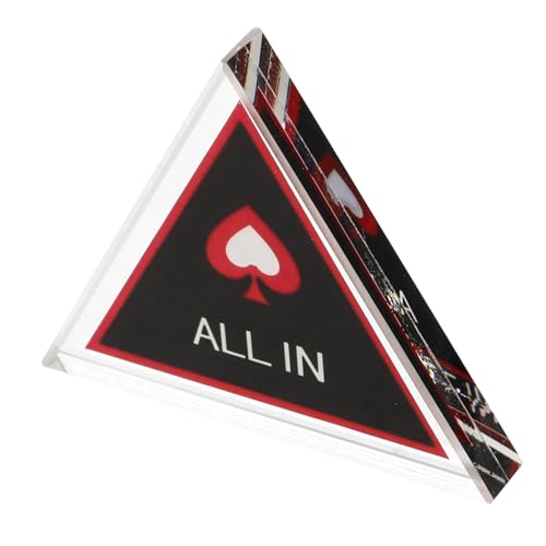 minkissy Poker Dealer Button aus Robustem Material Hochwertiges Pokerzubehör für Spannende Spiele für Pokerabende mit Freunden Leicht mit Glatter Oberfläche und Feiner Verarbeitung von minkissy