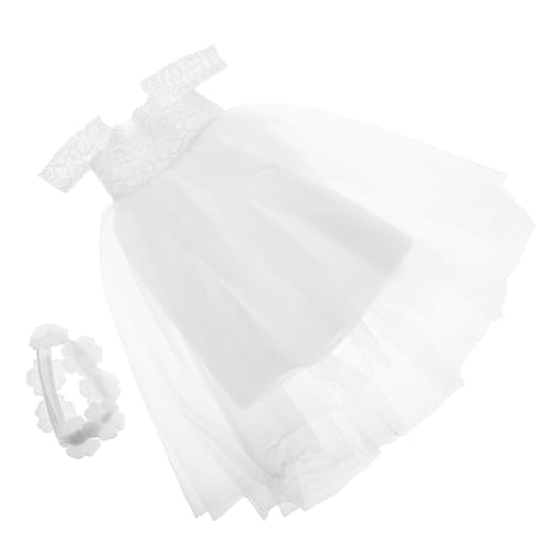 minkissy Prinzessinnen Hochzeitskleid für Puppen Elegantes Brautkleid mit Wechselteilen aus Hochwertigem Gefertigt Vielseitig Kombinierbar für Kreatives als für Mädchen minkissy Prinzessinnen Hochzeitskleid für Puppen Elegantes Brautkleid mit Wechselteilen aus Hochwertigem Gefertigt Vielseitig Kombinierbar für Kreatives als für Mädchen von minkissy