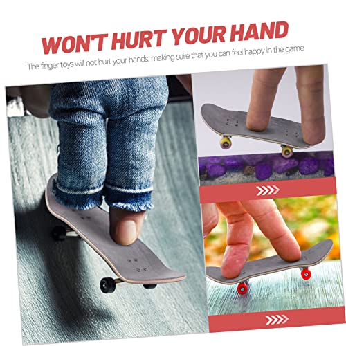 minkissy Professionelles Finger Skateboard aus Lagigem Ahornholz Mini DIY Fingerboard mit Rutschfester Holzoberfläche Vielseitiges für Party Favors und Stressabbau von minkissy