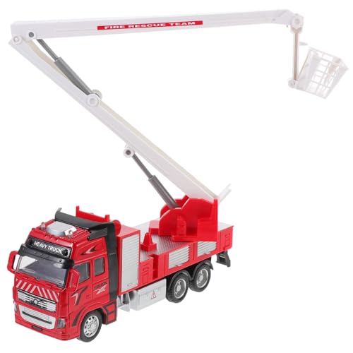 minkissy Pull Back Feuerwehrmodell mit Realistischem Design Fördert Kreatives Rollenspiel und Soziale Interaktion für Jungen und Mädchen Ab Jahren von minkissy