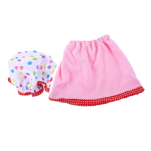 minkissy Puppen Bademantel Set aus Weichem Niedliche Schlafkleidung für Puppen Stilvolles Outfit für Dollhouse Geschenkidee für Puppenliebhaber von minkissy
