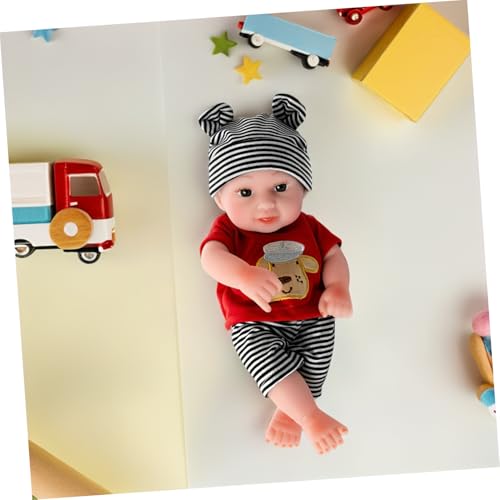 minkissy Puppen Kleidung Weiche Outfits Gestreifte Hose Mütze Mit Hundemuster Für Jungen Mädchen Rollenspiel Zubehör Für Neugeborene Feiertagskleidung minkissy Puppen Kleidung Weiche Outfits Gestreifte Hose Mütze Mit Hundemuster Für Jungen Mädchen Rollenspiel Zubehör Für Neugeborene Feiertagskleidung von minkissy