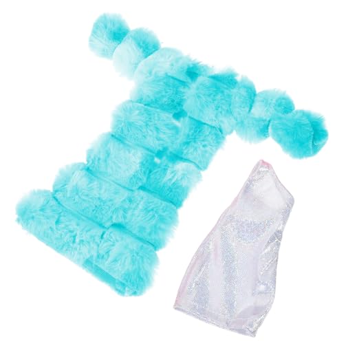 minkissy Puppenbekleidungsset Plüschweste für Puppen Weiches Cartoon Kostüm Ersatz T Shirt Puppenkleidung Zubehör Modisch und Bequem für Puppen Teilig von minkissy