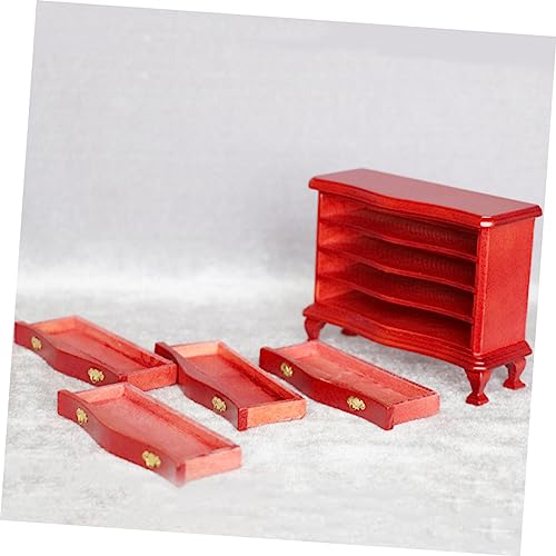 minkissy Puppenhaus Kommode Fächer Schlafzimmer Dekoration Langlebig Realistisch Glatt von minkissy