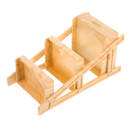 minkissy Puppenhaus Miniatur Regal Kunststoff Display Stand Realistisch Gestaltet Vielseitig Nutzbar Tragbar Sammlerablage für Miniaturblumen und Dekoration von minkissy