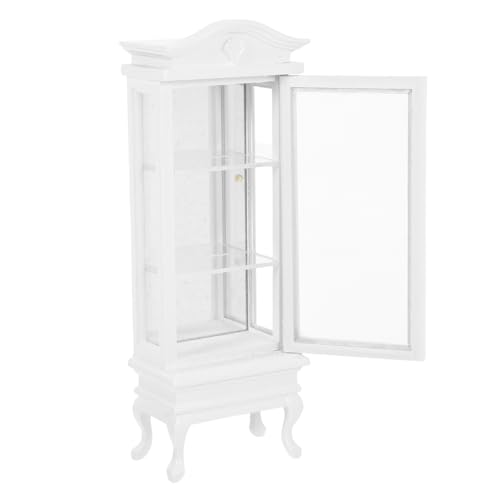 minkissy Puppenhaus-minischrank Aus Holz Im Maßstab 1:12, Winziger Holzvitrine, Mini-bücherregal, Miniaturmöbelzubehör, Puppenhausdekor minkissy Puppenhaus-minischrank Aus Holz Im Maßstab 1:12, Winziger Holzvitrine, Mini-bücherregal, Miniaturmöbelzubehör, Puppenhausdekor von minkissy
