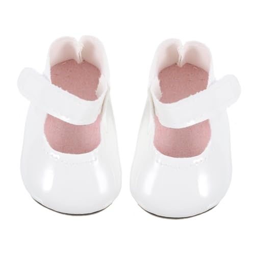 minkissy Puppenschuhe Vintage PU Leder für Mädchenpuppe Tanzschuhe DIY Kostüm Zubehör Strapazierfähige Puppenschuhe für Puppenhaus von minkissy