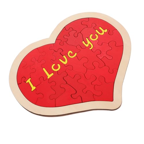 minkissy Puzzle Rotes Herz Jigsaw für Valentinstag Hochzeit und Jubiläen Entspannendes für Erwachsene zur Dekoration Kreatives von minkissy