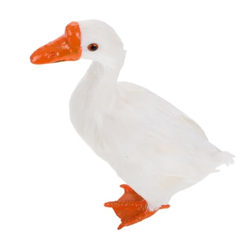 minkissy Realistische Gans Figur Kindersichere Vielseitige Deko und Lernhilfe für Ornamente für von minkissy