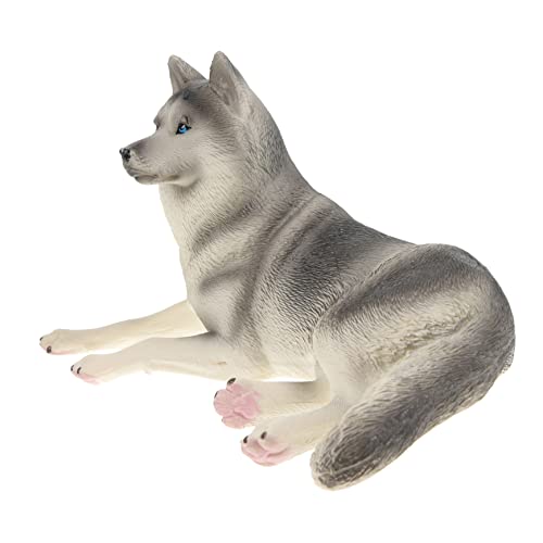 minkissy Realistische Husky Dekofigur aus Langlebigem Kunststoff Kleine Hundemodell Dekoration für Wohnzimmer Büro Kinderzimmer Edukatives für Leicht und Detailgetreu minkissy Realistische Husky Dekofigur aus Langlebigem Kunststoff Kleine Hundemodell Dekoration für Wohnzimmer Büro Kinderzimmer Edukatives für Leicht und Detailgetreu von minkissy