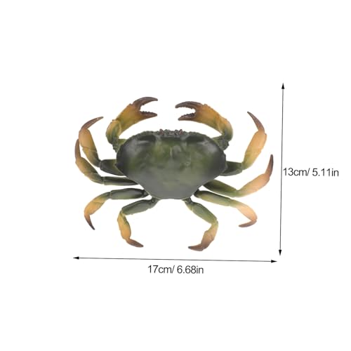minkissy Realistische Krabbenmodell Deko Künstliche Simulation für Aquarium Tischdeko Meerestiere Figuren Lernspielzeug von minkissy